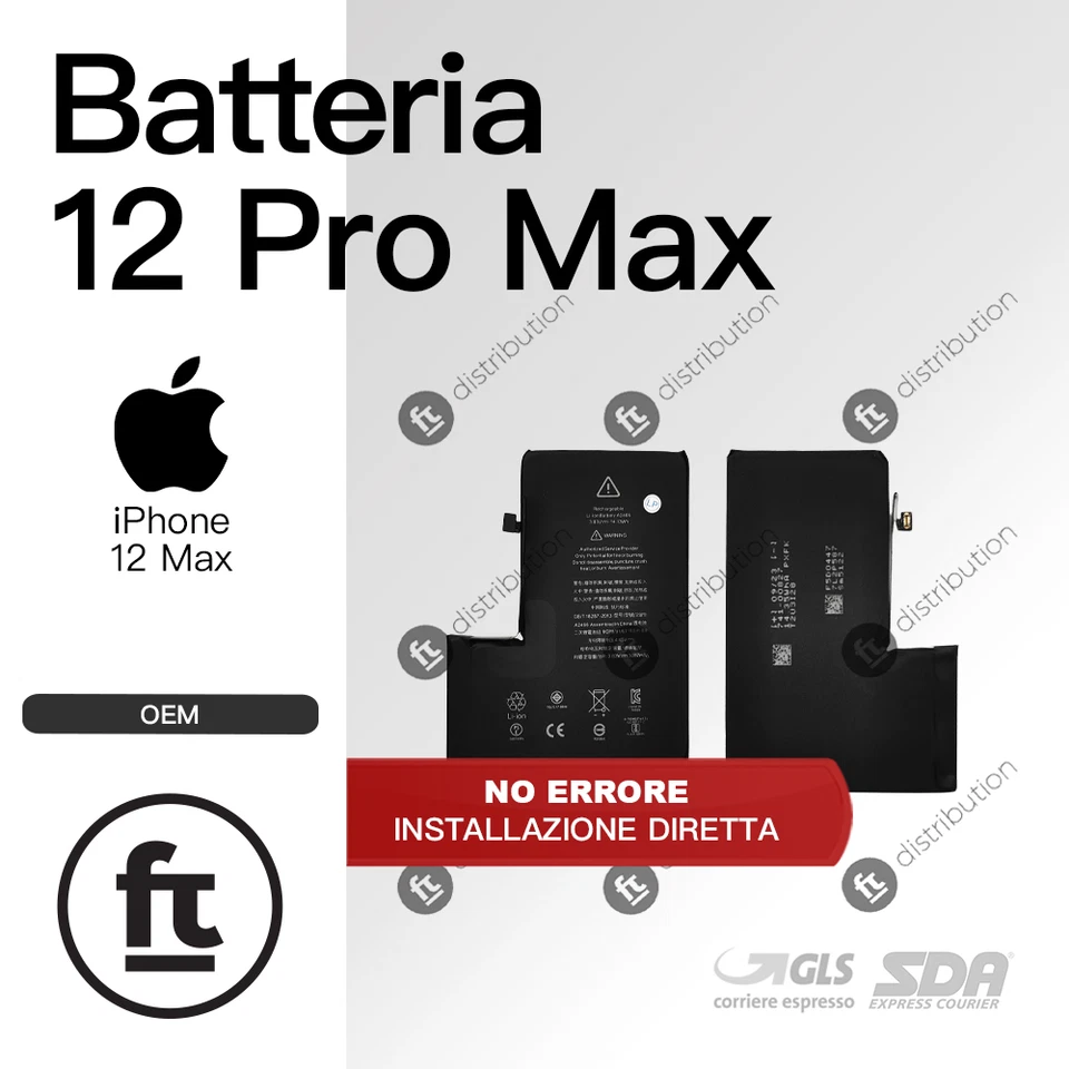 DEJI APPLE BATTERIA IPHONE 12 PRO MAX OEM SENZA ERRORE ISTALLAZIONE DIRETTA