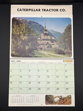 Caterpillar Tractor Company Vintage 1982 Calendar CAT Advertising Machinery