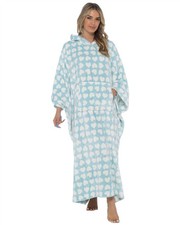 Ladies Oversized Hooded Poncho Longline Wearable Blanket