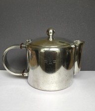 Art Deco Christofle Teekanne RAR Reichsautobahn Raststätte Versilbert Luc Lanel