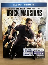Brick Mansions (Blu-ray Disc, 2014) With Slipcover, Mint Disc