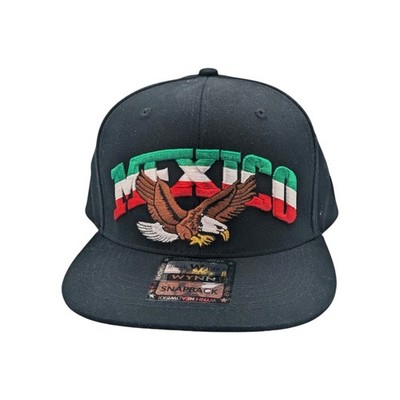 Wynn Headwear Mexico Eagle Flag Snapback Hat