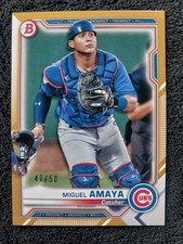 2021 Bowman Gold /50 Miguel Amaya #BFE-148