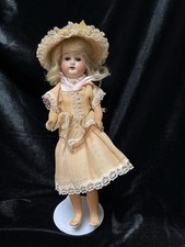 Antique German Bisque Socket Head Doll 909 16/0 Sonneberg Jointed 10”