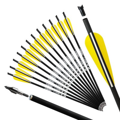 REEGOX Crossbow Bolts 16/18/20 inch Bio Arrows w/ Moon Nocks & Removable Tips
