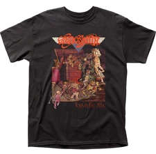 Aerosmith Toys In The Attic Mens T Shirt Rock and Roll Classic Tee New Black