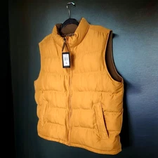 NEW WeatherProof Golden Rod Quilted Polyester Puffer Vest Men's Size XL (READ)