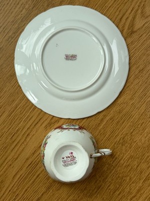 Foley 2652 Broadway Maroon Cup and Saucer