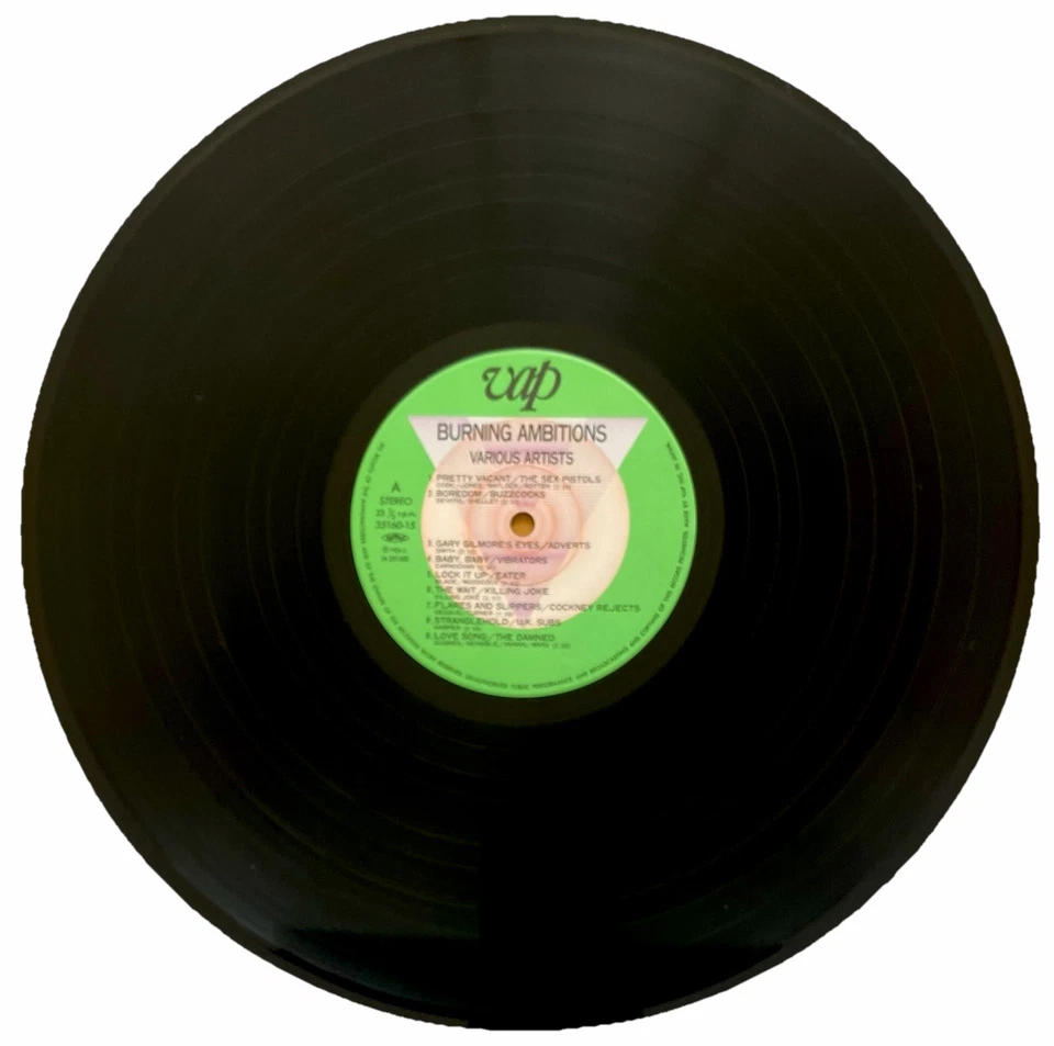 BURNING AMBITIONS LP VINYL JAPANESE CONFLICT GBH DISCHARGE KILLING JOKE 1986 OBI Foto 3 de 4