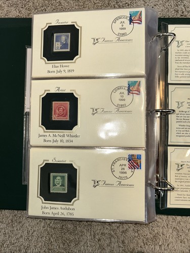The US Famous Americans Stamp Series/Commemorative Cover Collection 50 ...