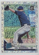 2019 Panini Donruss Optic Rated Rookies White Sparkle Prizm Cal Quantrill gl2