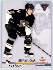 2001-02 Pacific Private Stock Titanium Josef Melichar Rookie #/534 RC #177