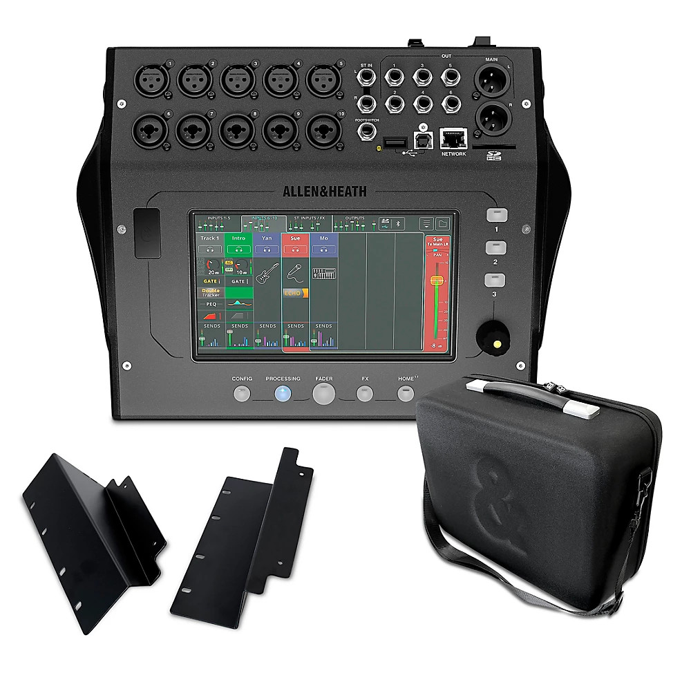 Комплект цифрового микшера Allen - Heath CQ-12T с мягким чехлом и набором для монтажа в стойку 175190₽