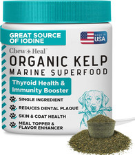 Sea Kelp Powder for Dogs - Dental, Plaque, Skin  Coat, Thyroid - Chew  Heal La
