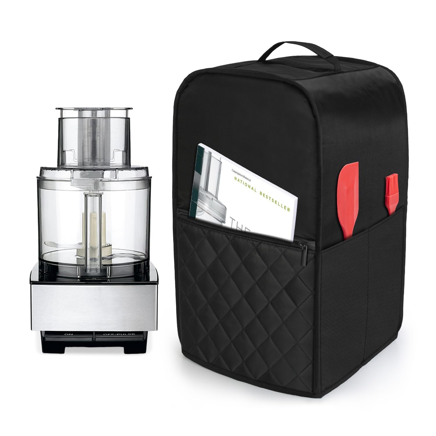 Luxja Food Processor Cover for Cuisinart and Hamilton Beach 11-14 Cup Processor,
