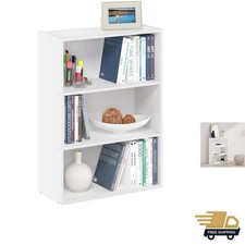 PASIR Libreria, Libreria a 3 Livelli, Scaffali Portaoggetti Libreria, 9,7 x 23,7 x 31...