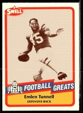 1989 Swell Greats Emlen Tunnell #64 New York Giants