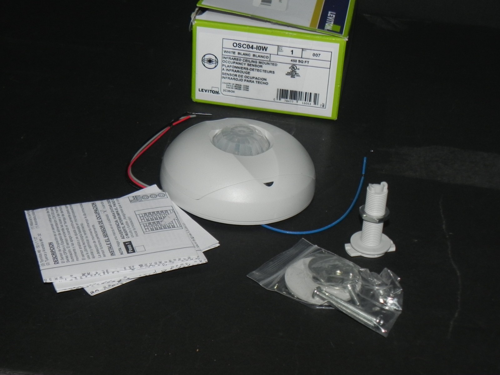 Leviton OSC04-10W, Infared Ceiling Mount Occupancy Sensor