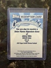 2025 Topps Chrome Cosmic Jahmyr Gibbs Auto SSP Solar Flare Signature Redemption
