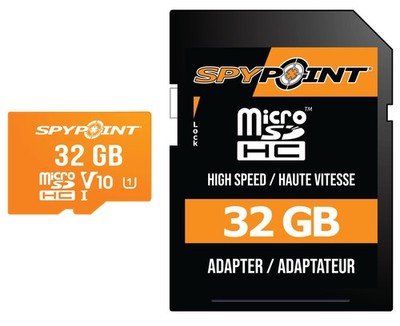 SPYPOINT 32GB Micro SD Memory Card Trail for Cameras | 32GB, Black 