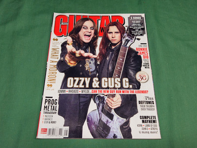 Guitar World (August, 2010) Ozzy Osbourne & Gus G.
