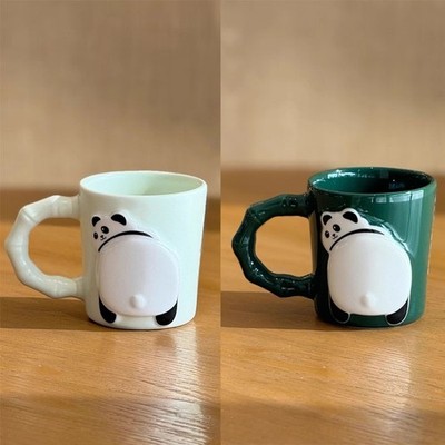 New 2025 HongKong Starbucks Panda Limited 3oz Ceramic Cup For Gift Collection