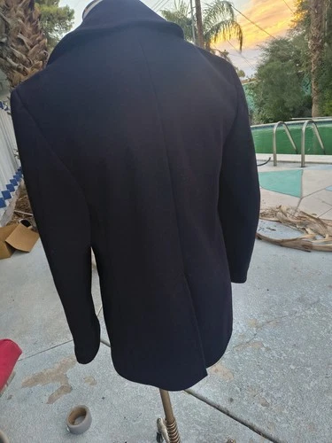 Peacoat Naval Clothing Depot Black Wool 42R, Superb Condition image 6