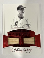 PAUL WANER 2017 FLAWLESS DUAL GAME USED DUAL BAT RELIC  20/20  SP PIRATES