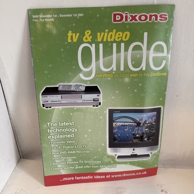 Dixons TV & Video Guide 1. Dezember 2001 Vintage Magazin 