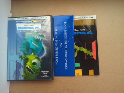 Monsters, Inc. Two-Disc Collector's Edition DVD Disney Pixar