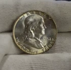 1952 D US Franklin Silver Half 50c Nice Unc