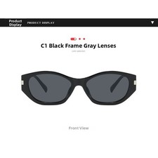 Ovale Sonnenbrille UV380 Schutz Vollgestell passend f&uuml;r 6,8 x 1,4 cm f&uuml;r ganzt