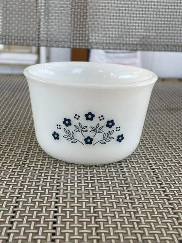 Pyrex Corning Cornflower Blue Sugar Bowl 79-C Vintage Milk Glass EUC USA