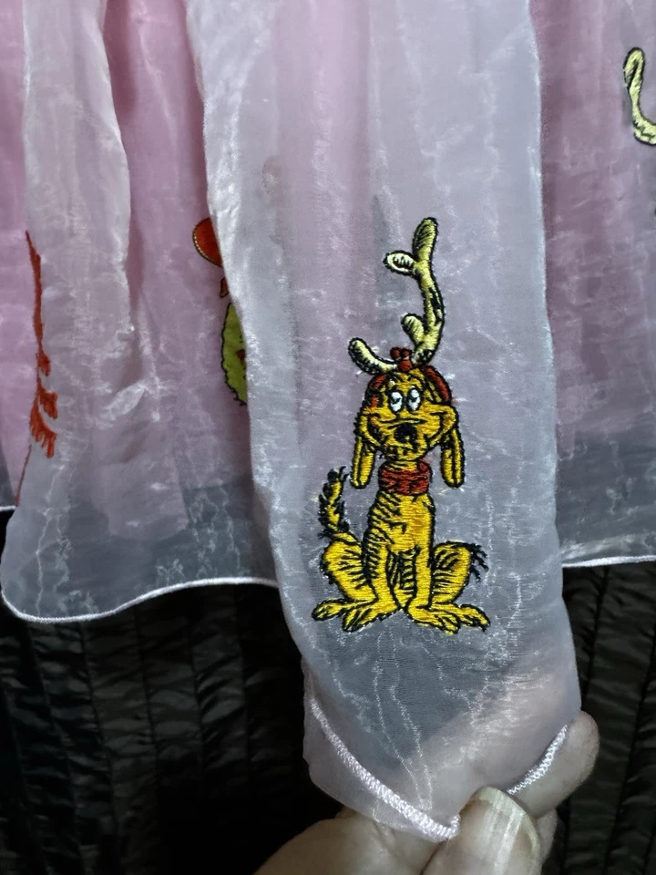 Falda Hanna Andersson Dr. Seuss Grinch Tul Bordada Rosa 120 cm EE. UU. 10 Foto 4 de 4