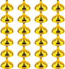 24 Pack Mini Desk Flag Stands Golden Table Flag Holders Mini Stands Ideal for Ta