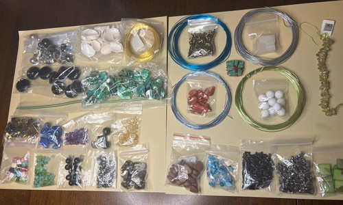 Lot 2 Of 2 Beads Wire Jewelry Making Supplies Wholesale Lot Claps