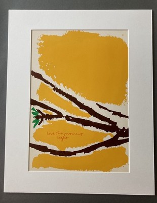 corita kent live the moment light midcentury litho 1982 frame ready 4 your 16x20