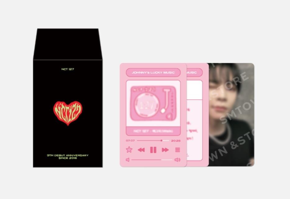 NCT 127 9TH DEBUT ANNIVERSARY OFFICIAL MD LUCKY CARD SET PHOTOCARD