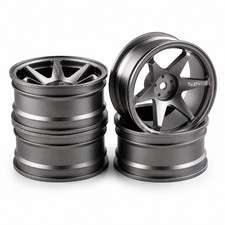 Rcw 110 Metal Drift Wheels Te37 Rims 6mm Offset Lightweight -gun- Rcw 110 Metal Drift Wheels Te37 Rims 6mm Offset Lightweight -gun-