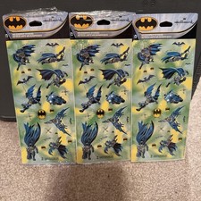 Hallmark Batman Holographic Stickers 3 Packs 6 Sheets New  Vintage 