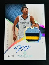 2023-24 Panini Immaculate Collection Patch Auto Jaren Jackson Jr. #IRP-JJJ