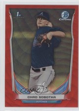 2014 Bowman Draft Chrome Red Wave Refractor 7/25 Chad Sobotka #CDP87 c5r