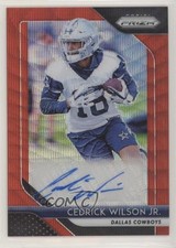 2018 Panini Prizm Rookie Red Wave 106/199 Cedrick Wilson Jr #RA-CW Auto 5w7