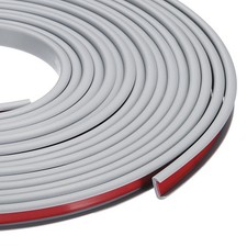 24.9 ft U-Shape Edge Banding, Adhesive Trim Protector Fit 3/8" Edge, Gray