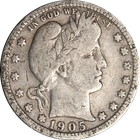 1905-P Barber Quarter