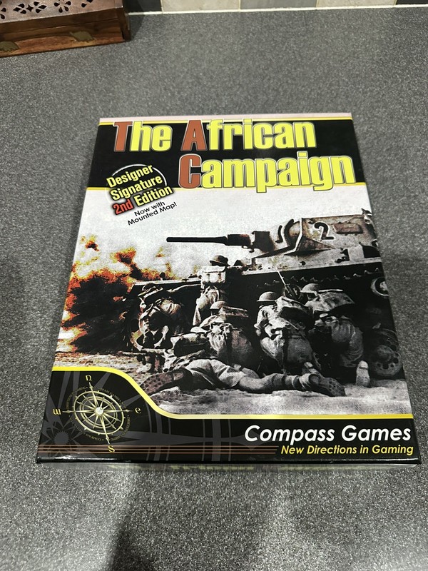 The African Campaign: Designer Signature Edition-(Compass Games)inc tray counter