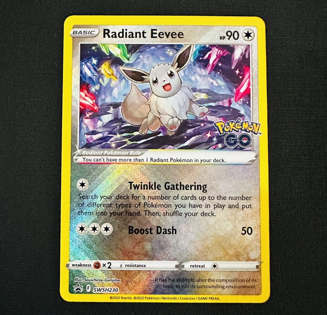Radiant Eevee Pokémon TCG Cards for sale | eBay