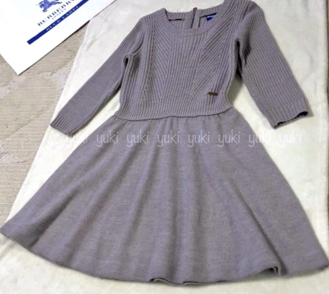 Abito Burberry Blue Label maglia grigio donna moda dal Giappone