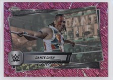 2025 Topps Chrome WWE Pink Shimmer Refractor Dante Chen #131 19c6