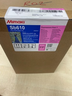 Fluoreszierende Pink Mimaki Sb610 Farbstoff Sublimation Tinte 2 ltr Neu mit Chip O/Datum R02